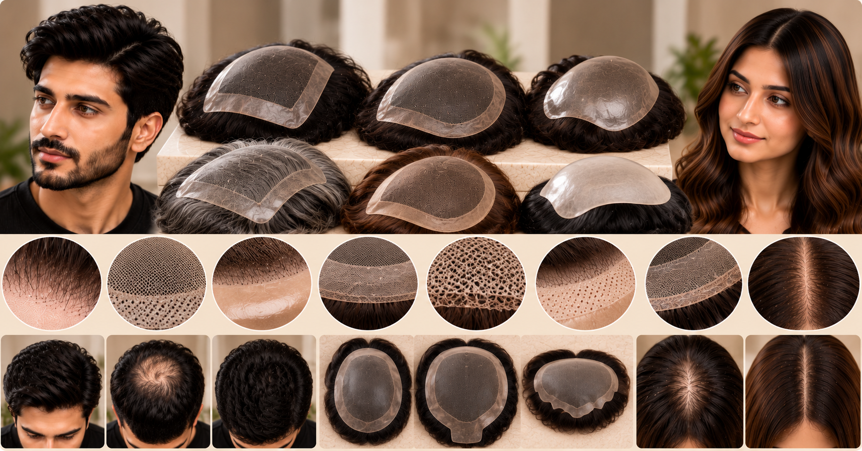 Hairpiece Base Construction Showcase