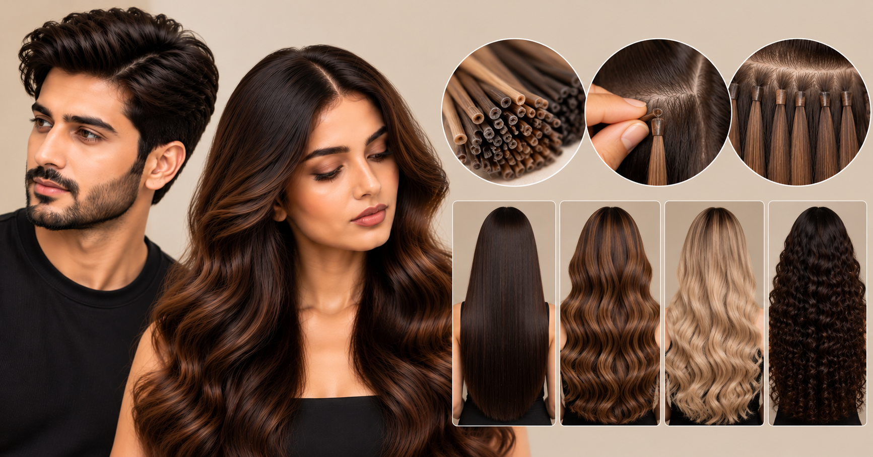 Keratin Extensions Texture and Style Showcase