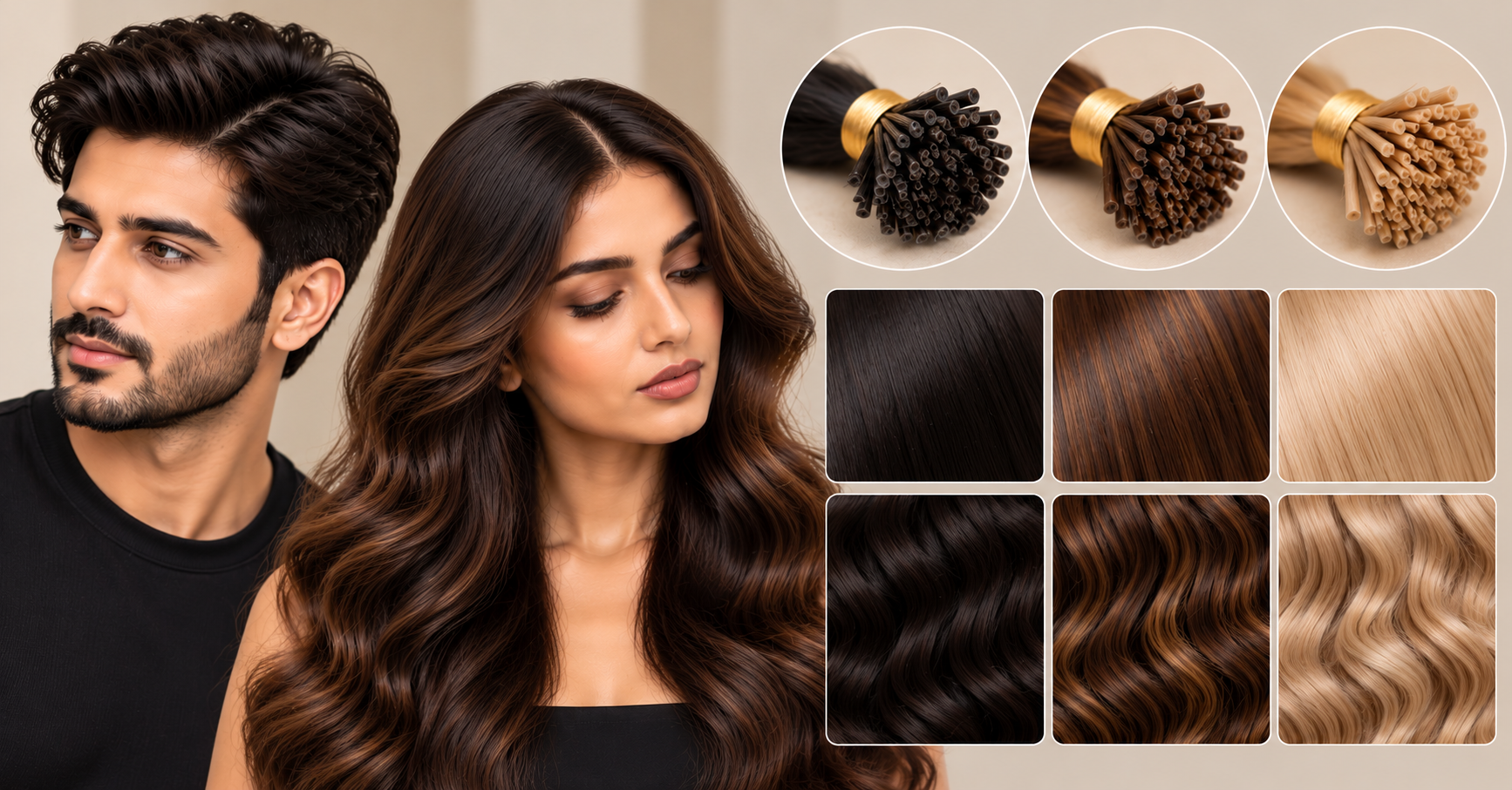 Keratin Extensions_ Texture and Color Showcase
